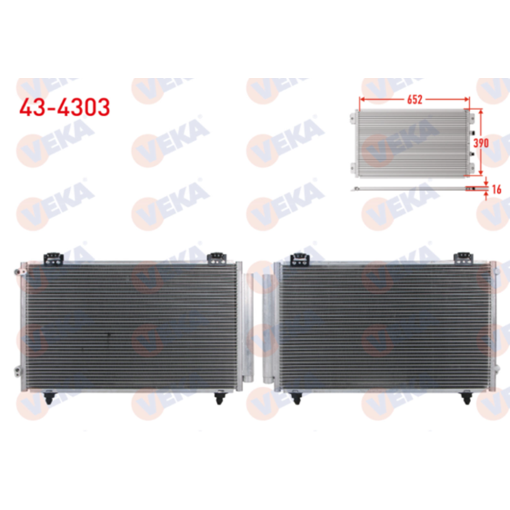 KLIMA RADYATORU COROLLA 02-07 BENZINLI