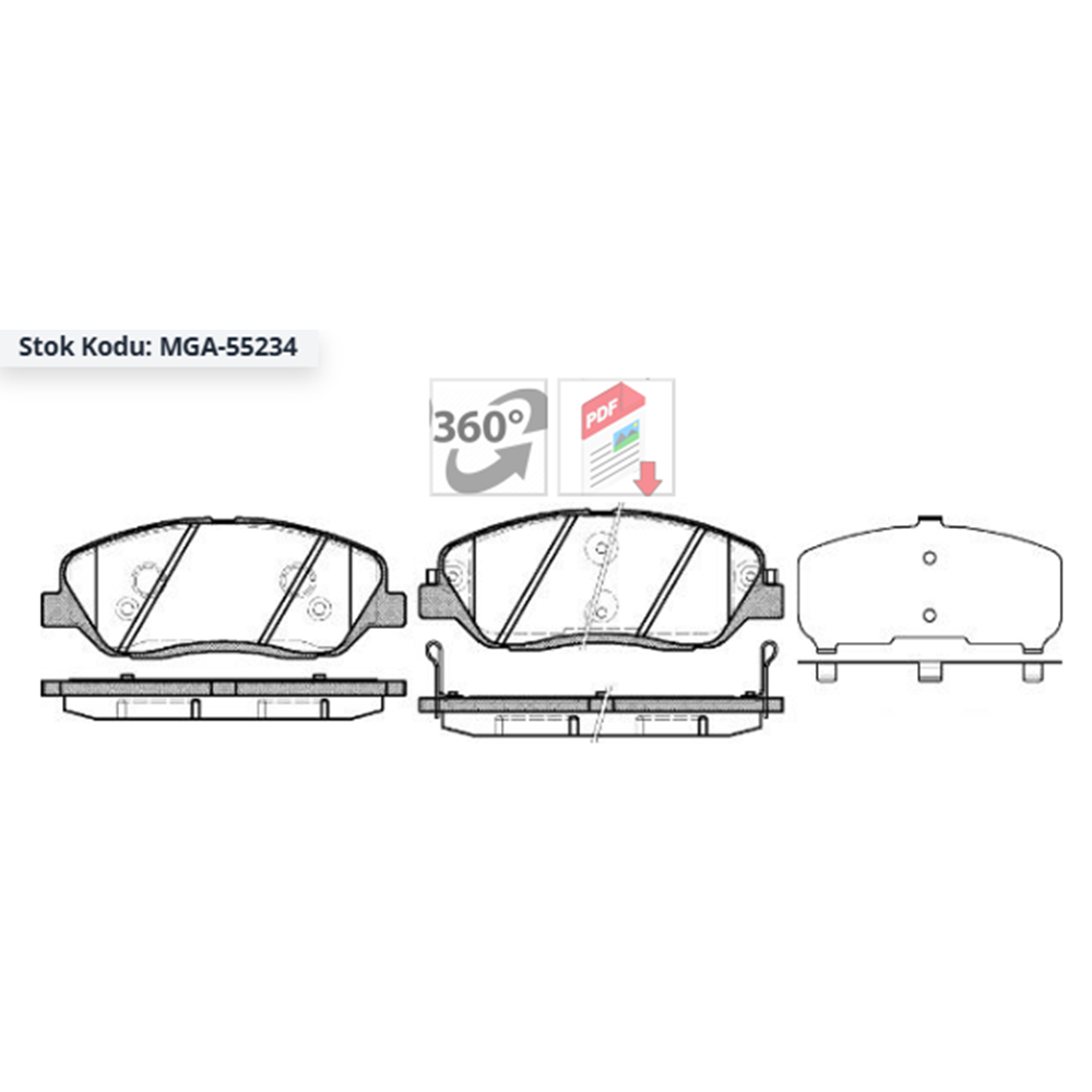 ON FREN BALATASI SANTAFE 06- SORENTO 09- CRV 12-