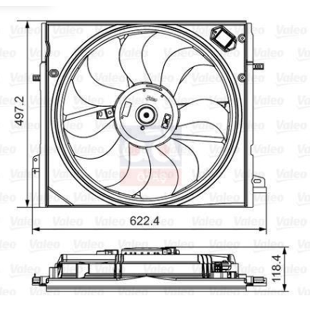 QASHQAI RADYATOR FAN 14-