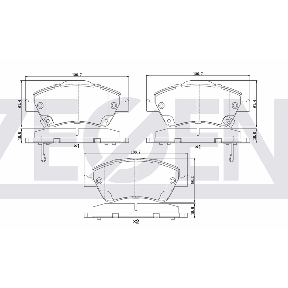 ON BALATA COROLLA 07- AURIS 1,4 D4D DIZEL