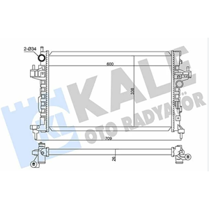 SU RADYATOR BRAZING CORSA COMBO C TIGRA 1.3 CDTI-1.7 CDTI AC+MEK