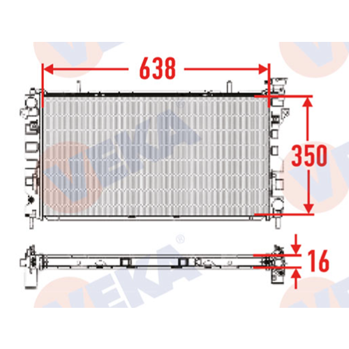 SU RADYATOR COROLLA 93-98 AE101 - MANUEL