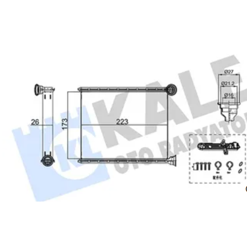 KALORIFER RADYATORU PEUGEOT 508