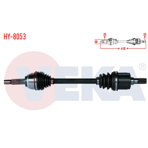 ON SOL AKS KOMPLE ACCENT 1.3 94-00 610MM