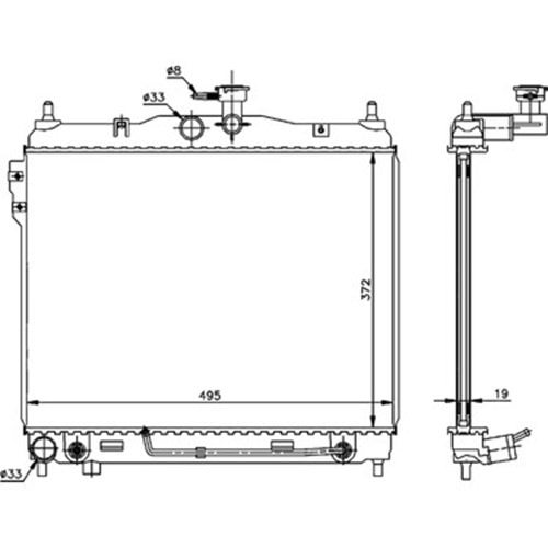 SU RADYATOR GETZ 03-06 OTOMATIK