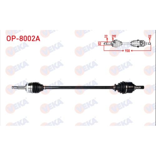 AKS KOMPLE SAG CORSA C 1,3 CDTI ABS LI UZUN